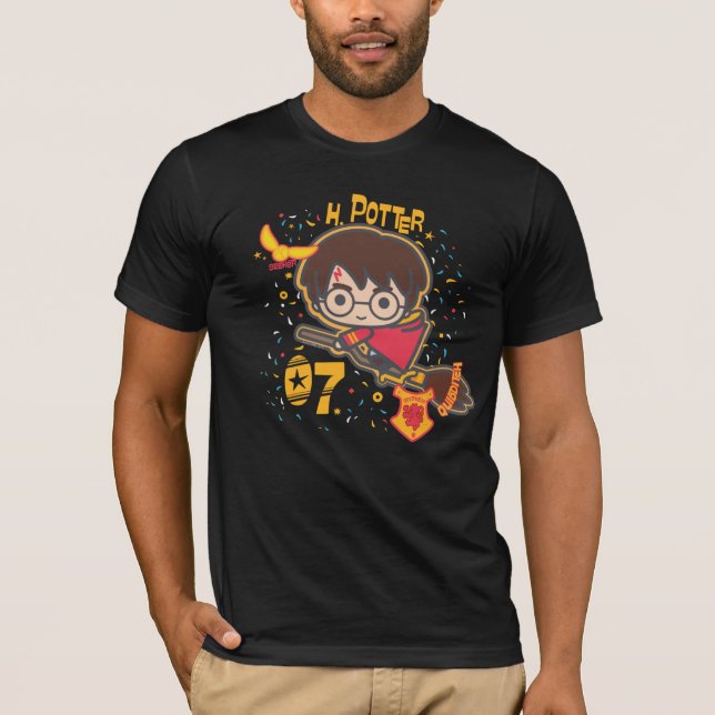 Cartoon Harry Potter Quidditch Seeker T-Shirt (Front)