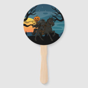 cartoon Headless Horseman Halloween/Autumn  Hand Fan