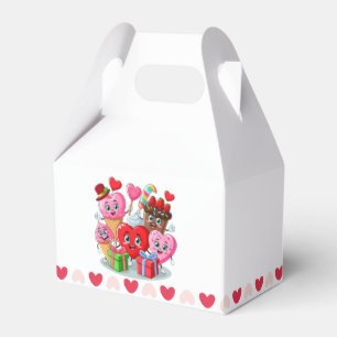 Cartoon Heart & Sweet friends valentine's day Favor Box