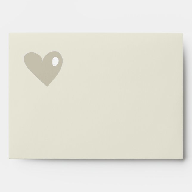 Cartoon Hearts - Save the Date envelope (Front)