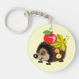 cartoon hedgehog keychain