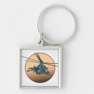 Cartoon helicopter keychain