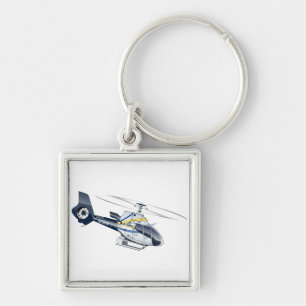 Cartoon Helicopter Keychain