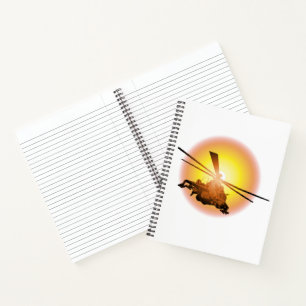 Cartoon Helicopter Notebook