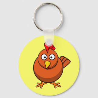 Cartoon Hen Chicken Keychain