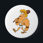 Cartoon Hercules Greek Mythology Hero with Club 3 Inch Round Button<br><div class="desc">Make a statement with this classic custom round button pin. Featuring a scratch-resistant mylar coating and a secure safety pin back, this durable accessory is perfect for expressing your personality on jackets, backpacks, or hats. Use it for political campaigns, school spirit, birthday party favors, or as a unique collectible. The...</div>