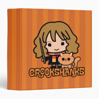 Cartoon Hermione and Crookshanks Binder