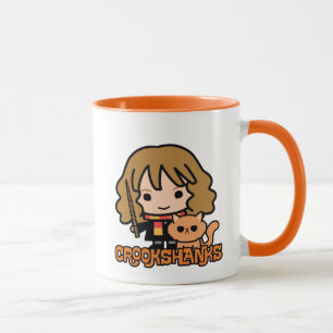 Cartoon Hermione and Crookshanks Mug