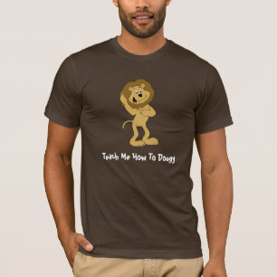 Cartoon Hip Hop Lion Doing The Dougie T-Shirt