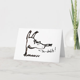 Cartoon Horse ¡Felicidades! Congratulations Card