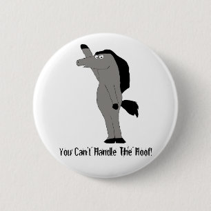Cartoon Horse Lawyer 2 Inch Round Button