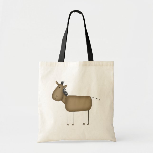 Cartoon Horse Tote Bag (Front)