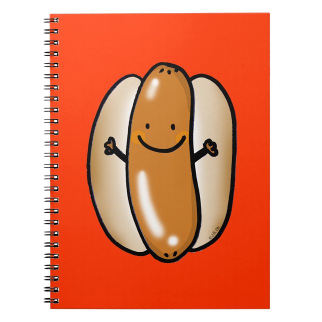 cartoon hot dog sausage notebook (Front)