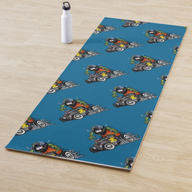 Cartoon hot rod yoga mat (In Situ)