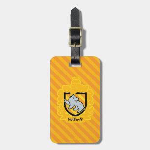 Cartoon Hufflepuff Crest Luggage Tag