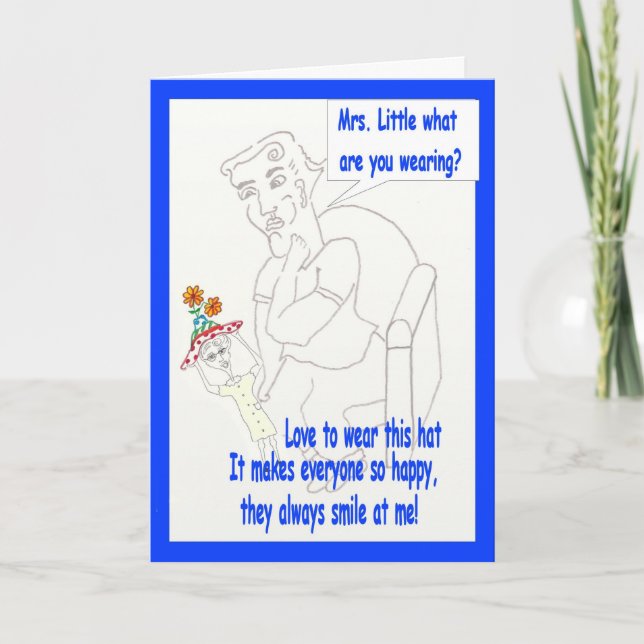 Cartoon humour Happy Birthday Card (Front)