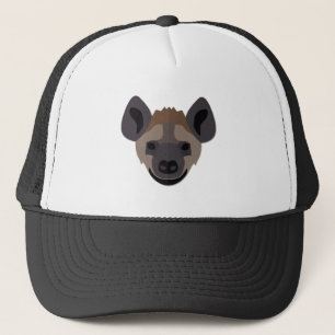 Cartoon Hyena Head Trucker Hat