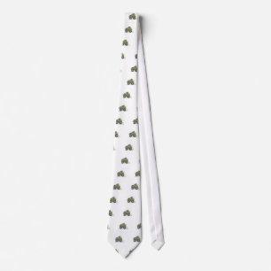 Cartoon illustration of a Elephant driving a jeep. Tie