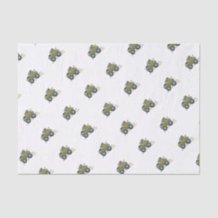 Cartoon illustration of a Elephant driving a jeep. Tissue Paper