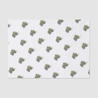 Cartoon illustration of a Elephant driving a jeep. Tissue Paper