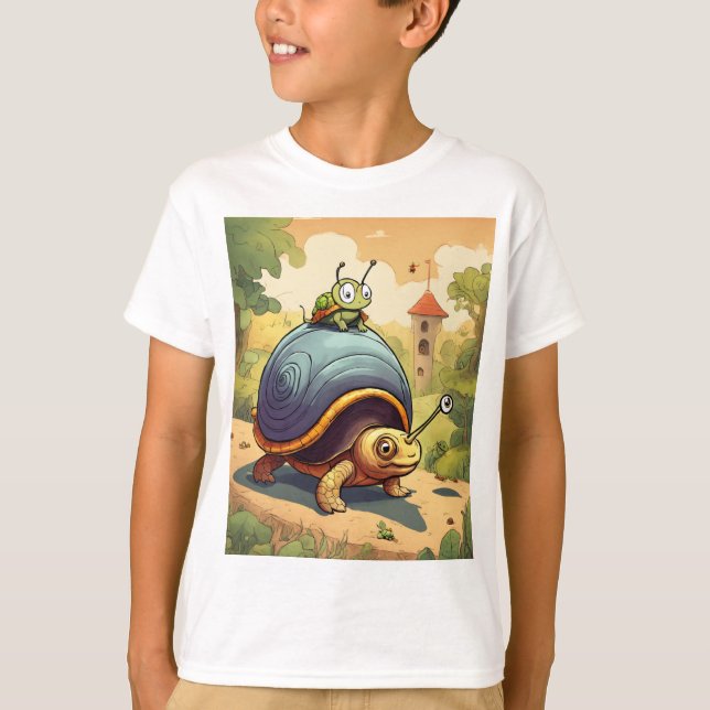 Cartoon image of terrifed T-Shirt (Front)