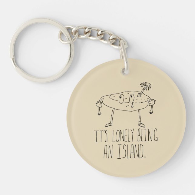 Cartoon Island Keychain (Front)