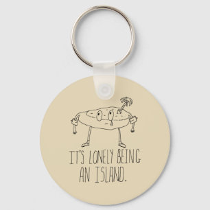 Cartoon Island Keychain