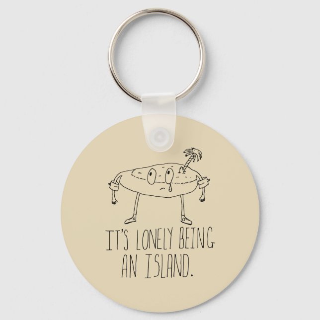 Cartoon Island Keychain (Front)