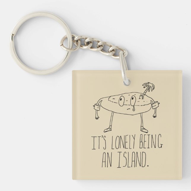 Cartoon Island Keychain (Front)