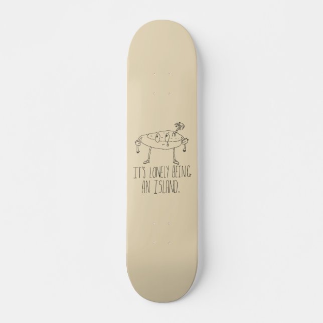 Cartoon Island Skateboard (Front)