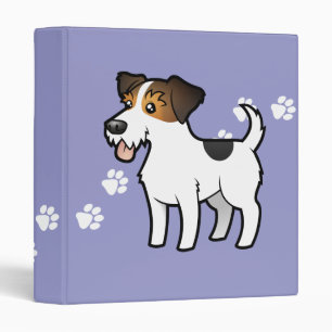 Cartoon Jack Russell Terrier Binder