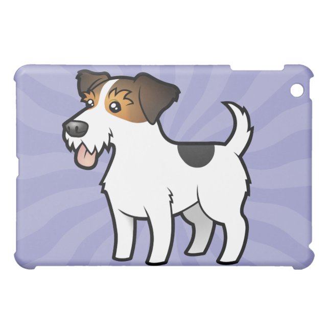 Cartoon Jack Russell Terrier iPad Mini Case (Back Horizontal)