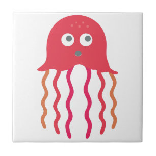 Cartoon Jellyfish Tile