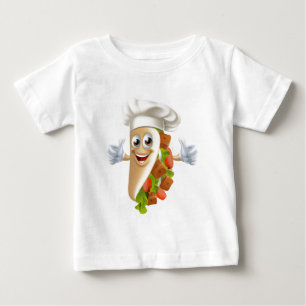 Cartoon Kebab Character Baby T-Shirt