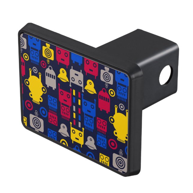 Cartoon Kids Robot Trailer Hitch Cover (Top Right)
