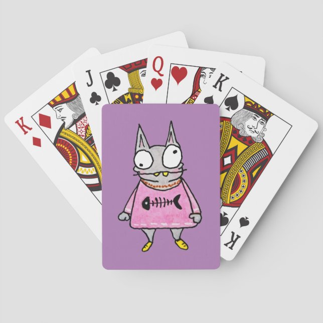 Cartoon Kitten Playing Cards (Back)