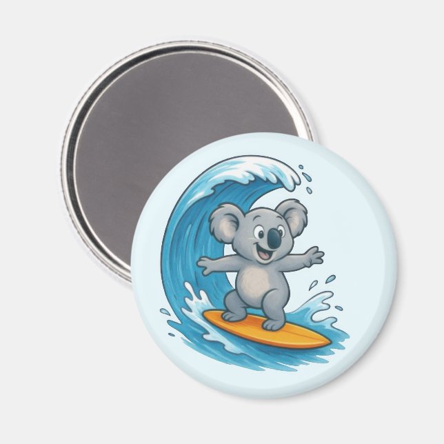 Cartoon Koala Bear Magnet (Front/Back)