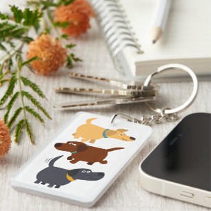 Cartoon Labradors en 3 Flavours Acrylique Porte - 
