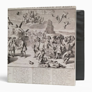 Cartoon lampooning the disastrous experiment binder