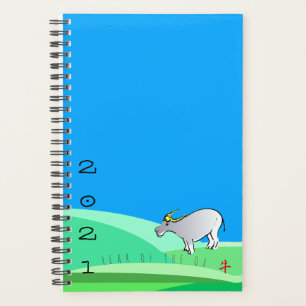 Cartoon Landscape Ox Chinese New Year SPl Planner