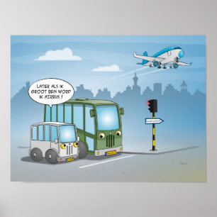 Cartoon; later als ik groot ben poster