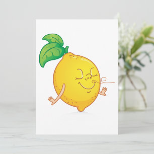 Cartoon Lemon Invitations