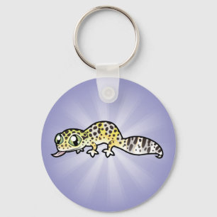 Cartoon Leopard Gecko Keychain
