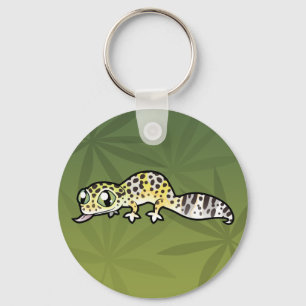 Cartoon Leopard Gecko Keychain