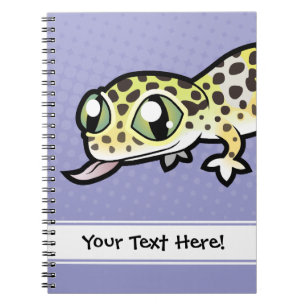 Cartoon Leopard Gecko Notebook
