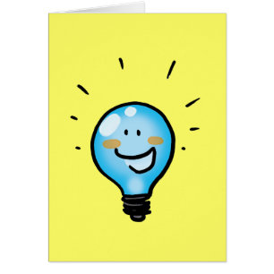 Cartoon light bulb character