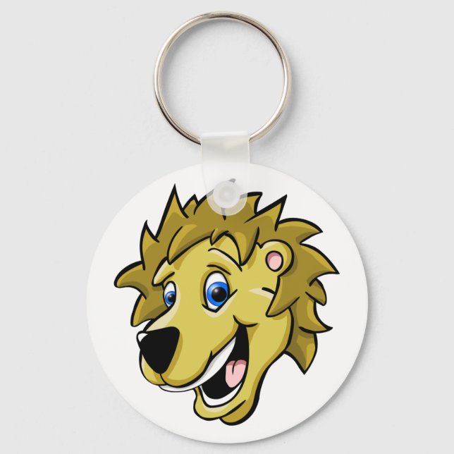 Cartoon Lion Keychain (Front)