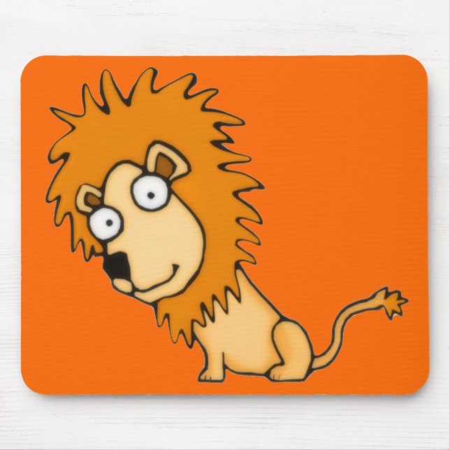 Cartoon Lion Mousepad (Front)