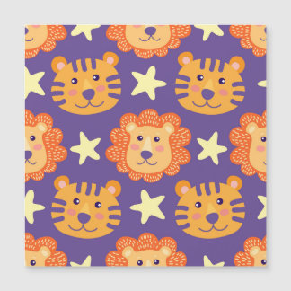 Cartoon Lions & Tigers: Vintage