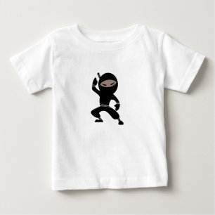 Cartoon Little Ninja Warrior Baby T-Shirt